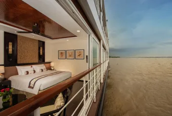Photograph of the Saigon Panorama Suite aboard a River Cruise